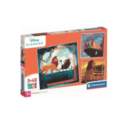 CLE puzzle 3x48 SuperKolor Król Lew 25323