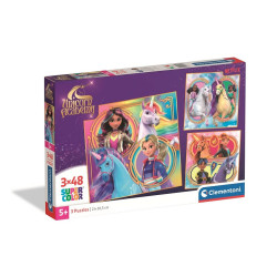 CLE puzzle 3x48 SuperKolor Unicorn Academy 25325