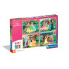 CLE puzzle 4w1 SuperKolor Disney Princess 21746