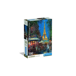 CLE puzzle 500 Compact Night at the EiffCafe 35577