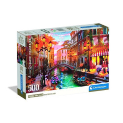 CLE puzzle 500 Compact Sunse over Venice 35586