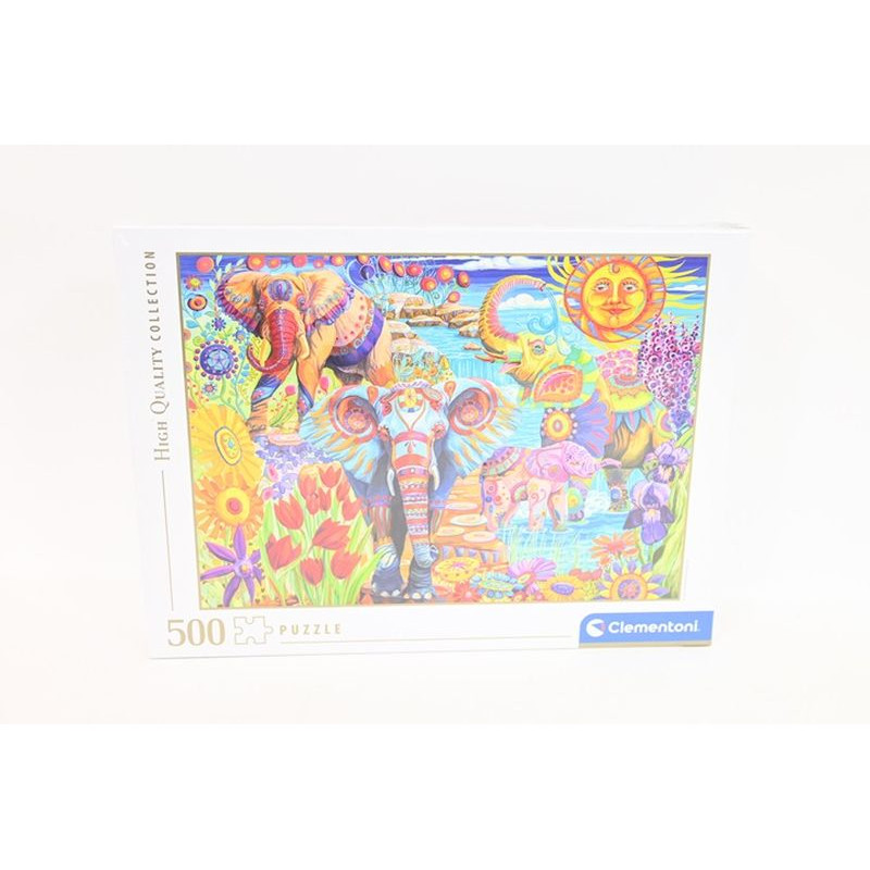 CLE puzzle 500 HQ Elephants Carnival 35572