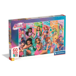 CLE puzzle 60 maxi SuperKolor Winx 26301