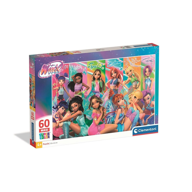 CLE puzzle 60 maxi SuperKolor Winx 26301