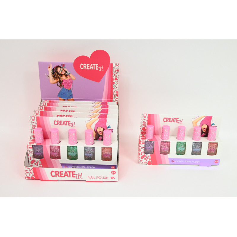 CREATE IT! lakier d/pazn.confetti 5pak 884147V1 /6