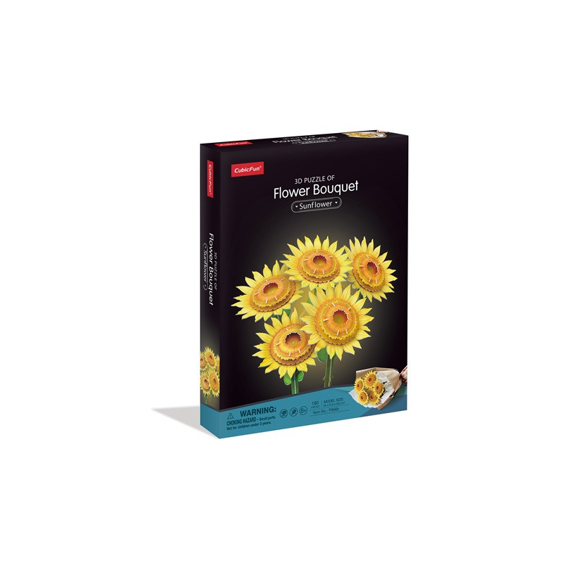 Cubic Fun duży bukiet kwiatów Słoneczniki 08660