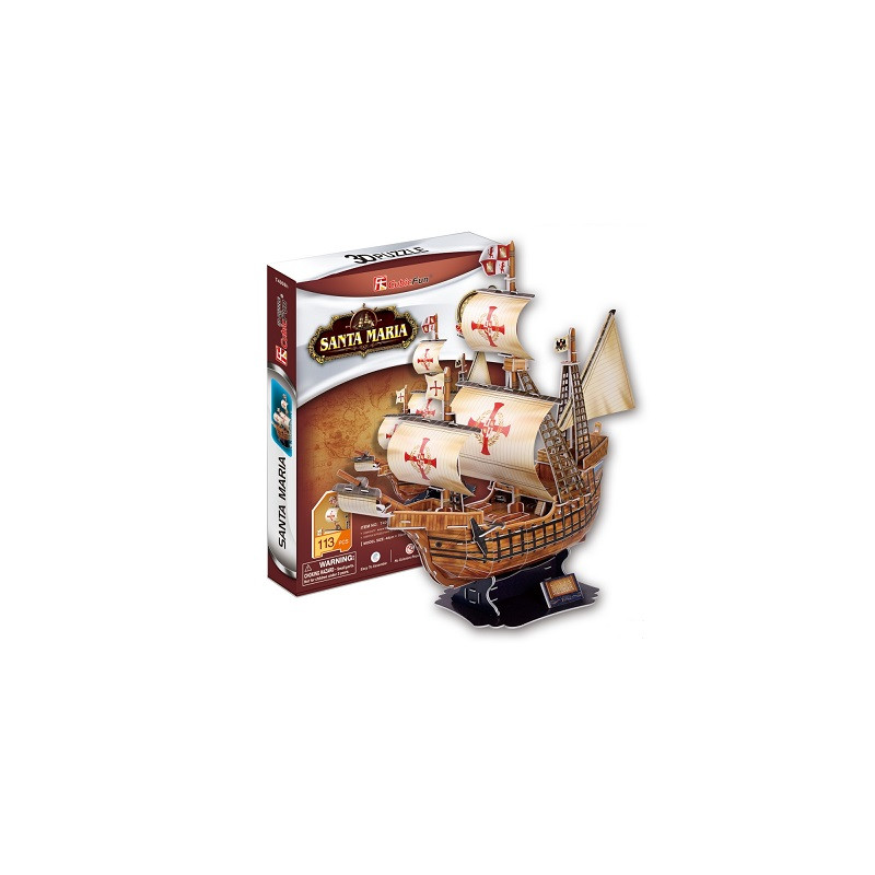 Cubic Fun puzzle 3D Żaglowiec SantaMaria 40080