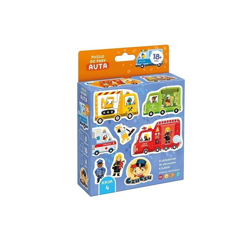 CzuCzu Puzzle do pary Auta 18m+ 93778