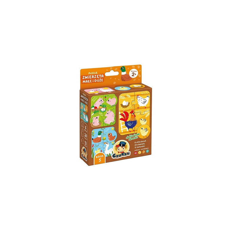 CzuCzu puzzle Zwierzęta małe i duże 94164