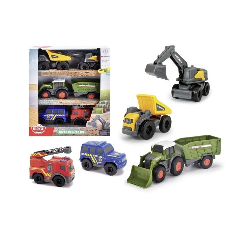 Dickie City zestaw 6 pojazdów 374-2016