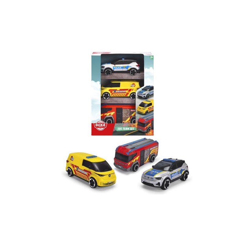 Dickie SOS 3pak pojazdów ratunkowych 371-2028