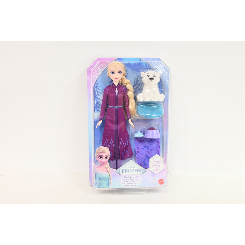 DISNEY Frozen lalka Elsa i niedźwiadek JFG16