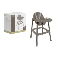 DOLU krzesłko do karmienia szare deluxe 7566