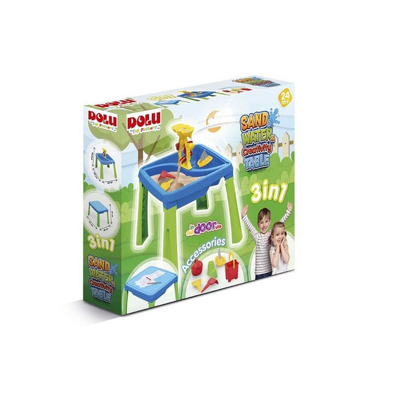 DOLU niebieski stolik aktywności 3w1 3077 30771