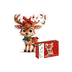 Drewn.puzzle Karmelowy reniferek Christmas 50950
