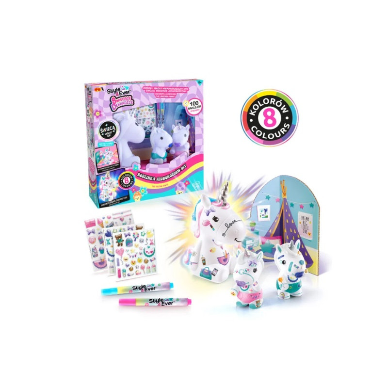 EPEE Dekorożce rodzinka jednorożców EP60047