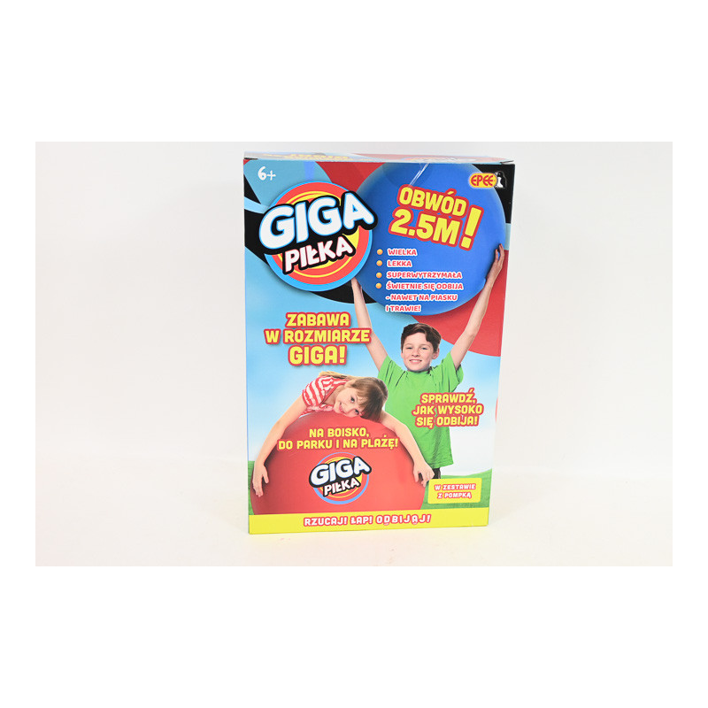 EPEE Gigapiłka niebieska z pompką EP60396