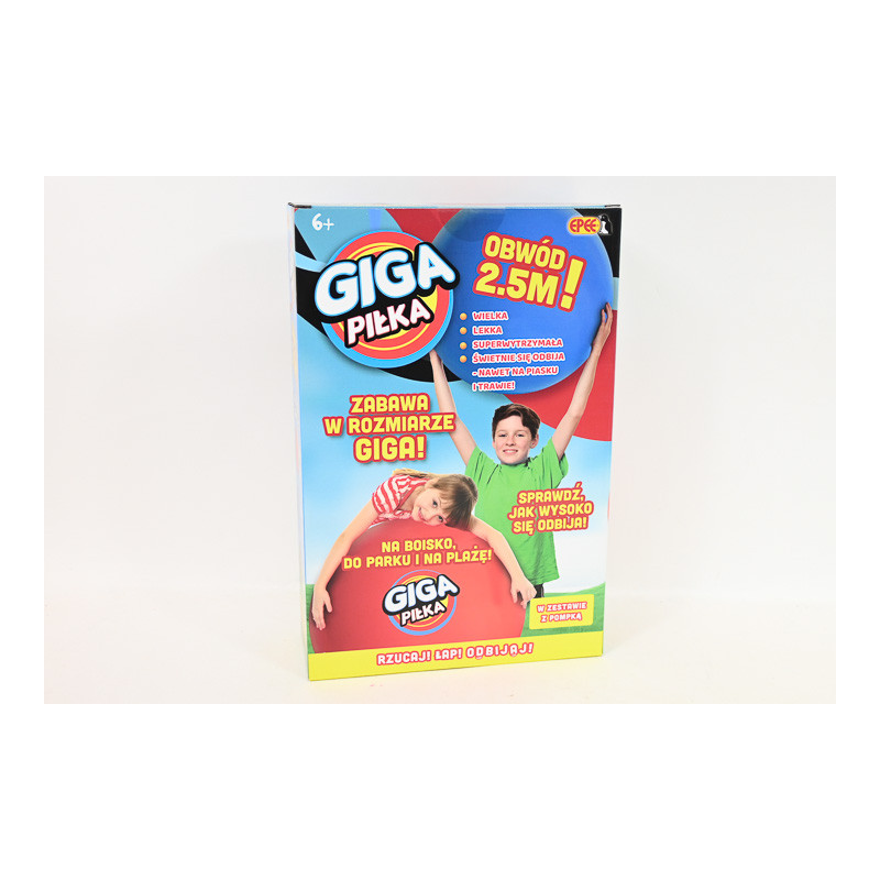 EPEE Gigapiłka czerwona z pompką EP60396