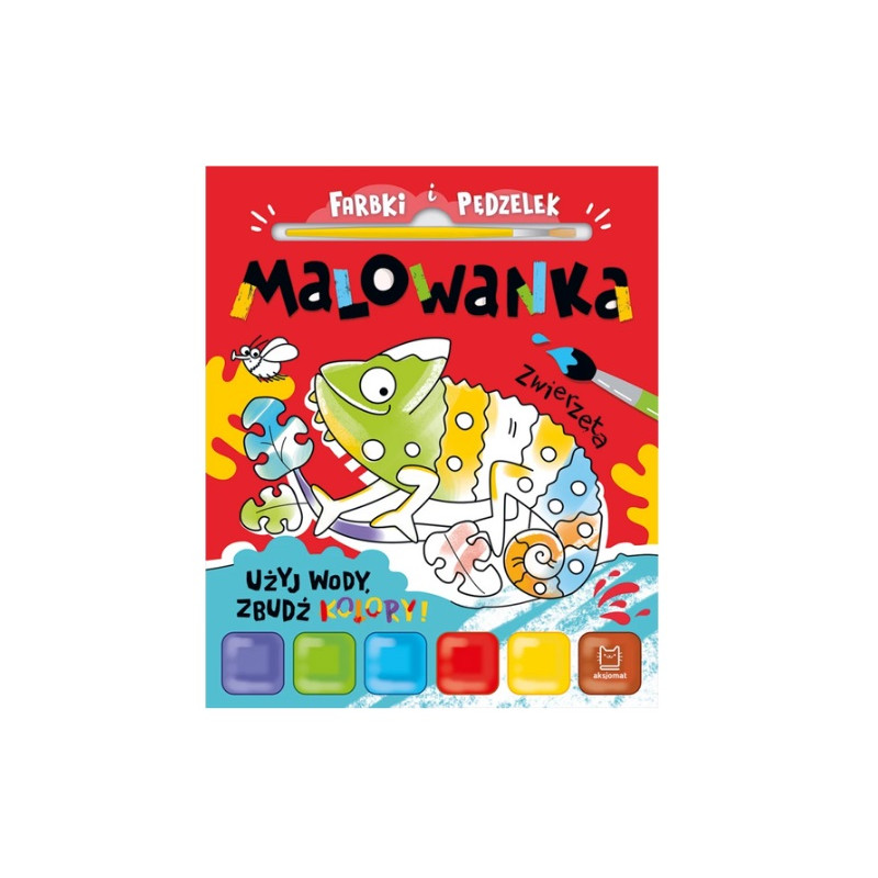Farbki i pędzelek Malowanka Użyj wody ... 40577