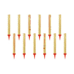 Fontanny na tort złoty 12cm A12 14913