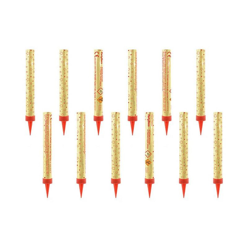 Fontanny na tort złoty 12cm A12 14913