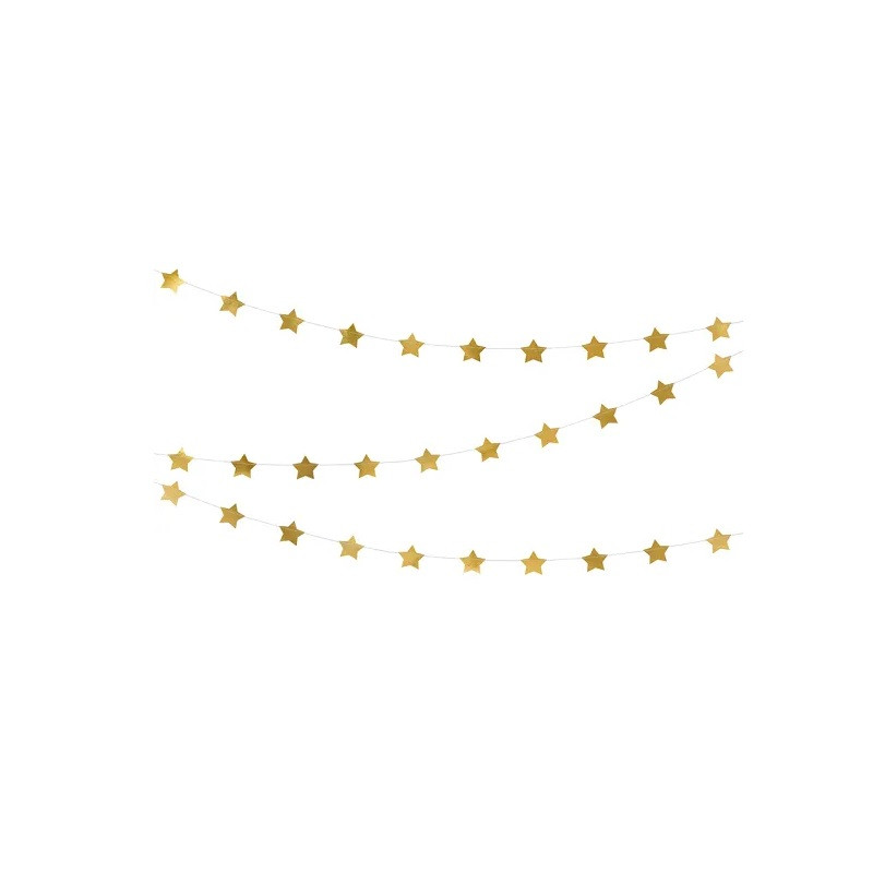 Girlanda Gwiazdki złoty 3,6m 14548
