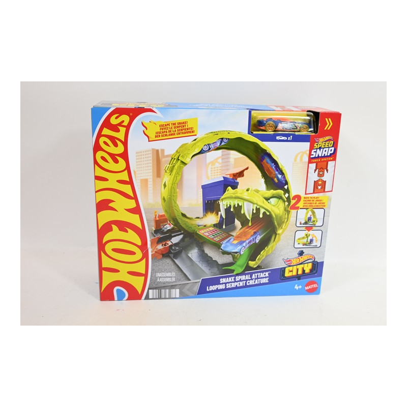HW City Zakręcony tor węża+autko JBM63