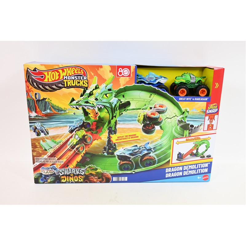 HW MT Smoczy wyścig zestaw z autkami JFR06