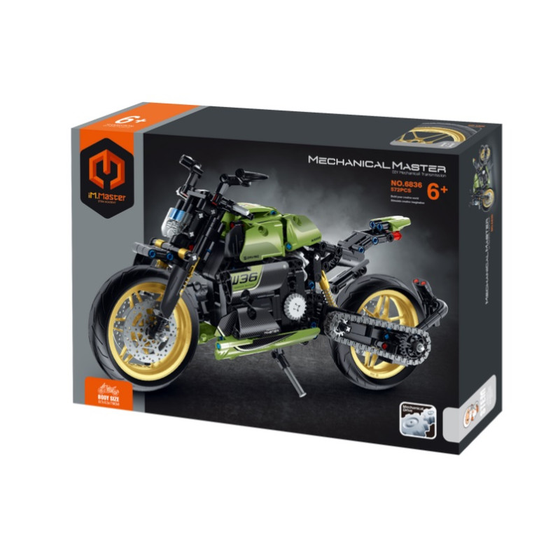 IM.MASTER klocki motocykl zielony 572el 6836 43715