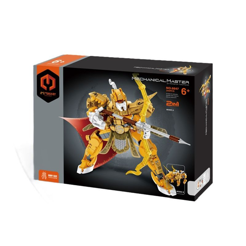 IM.MASTER robot tygrys żółty 2w1 344el 6847 43821