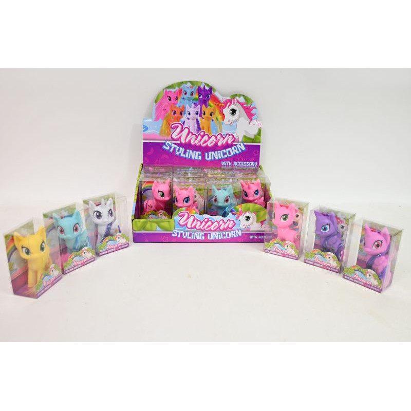 Jednorożec z ruchomą głową 9cm 6rodz 640134 30672