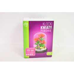 Klocki kwiaty-piwonie p/kloszem 684el 176470