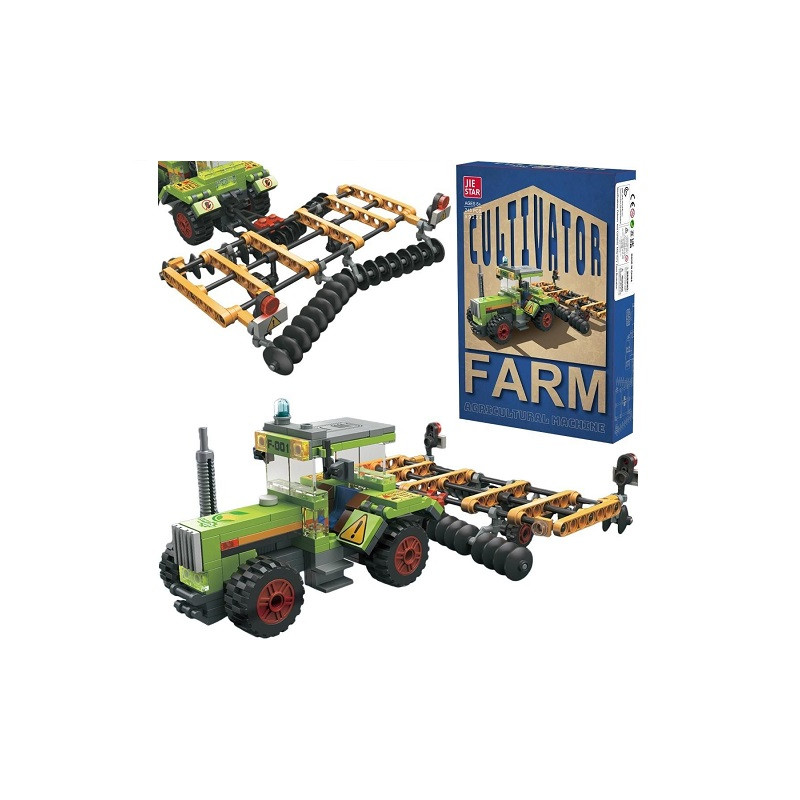 Klocki traktor z maszyną 247el A-1768 84853