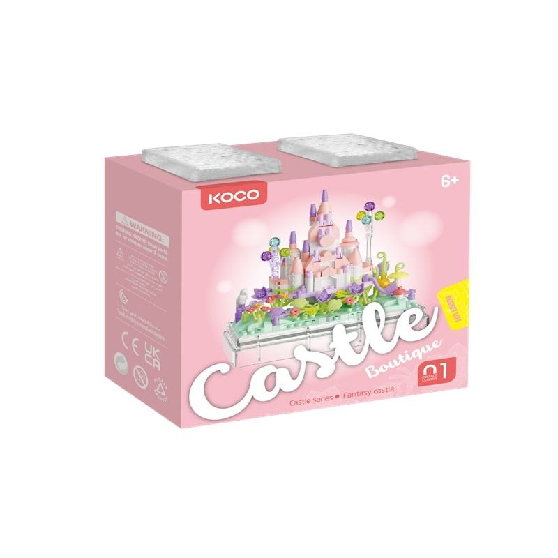 KOCO klocki Różowy zamek 414el 02074 44262 /32