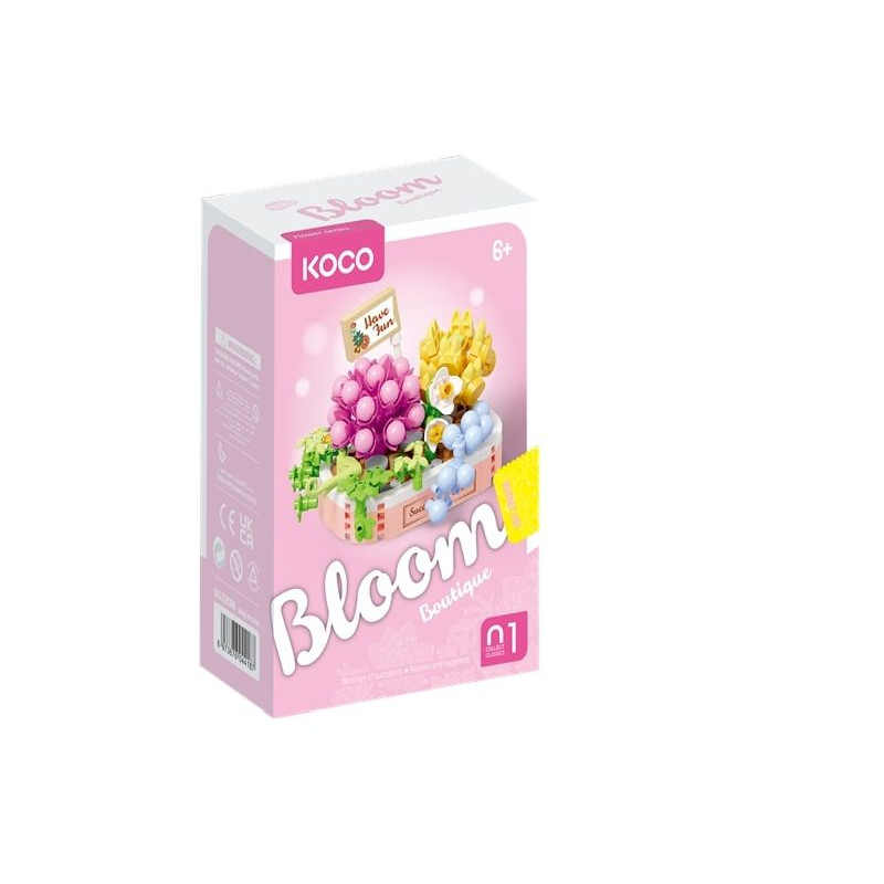 KOCO klocki sukulenty donica róż 249el 02086 44187