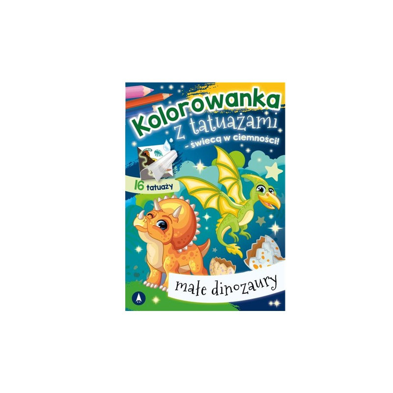 Kol.z tatuaż.świecą w ciemn! Małe dinozaury 79760