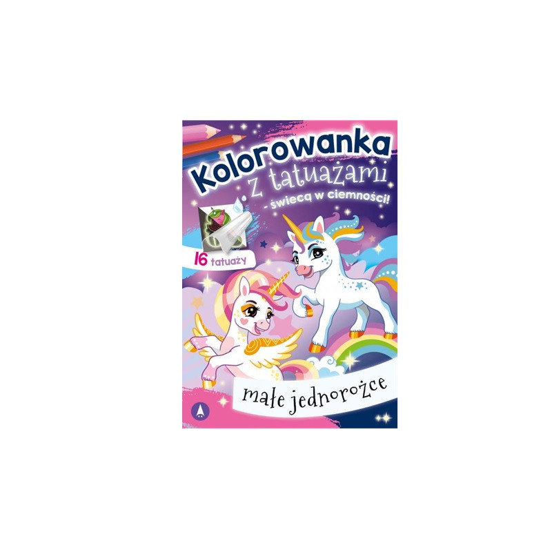 Kol.z tatuaż.świecą w ciemn! Małe jednorożce 79753