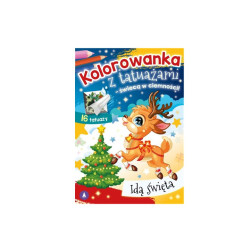 Kolorow.z tatuaż.świec.w ciemn.Idą Święta 78817