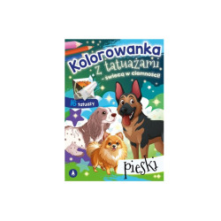 Kolorow.z tatuaż.świecą w ciemn! Pieski 79746