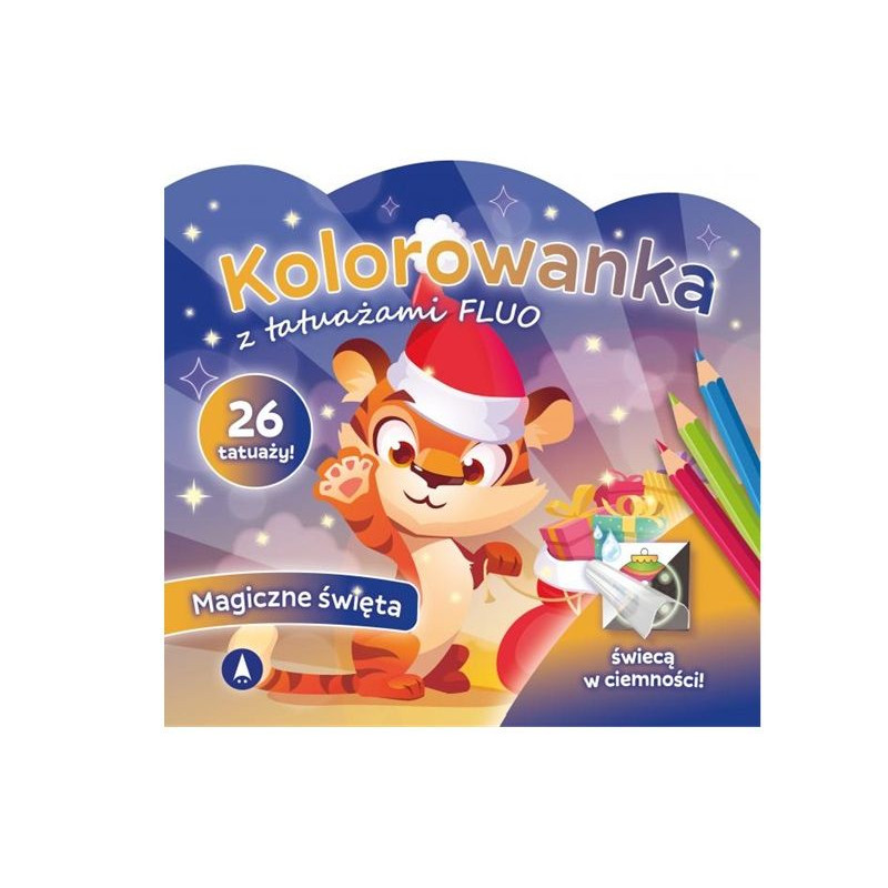 Kolorowanka z tatuażami FLUO Magiczne Święta 78862