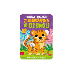 Koloruję i naklejam Zwierzątka w dżungli 3+ 41161