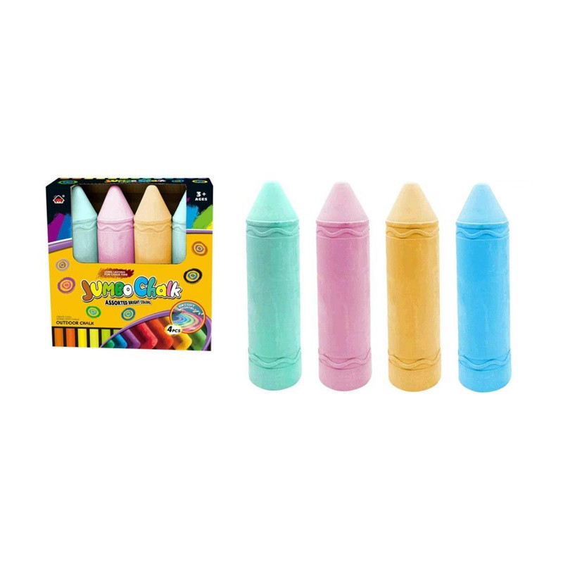 Kreda gruba jumbo kolorowa 4szt A-0884 83603