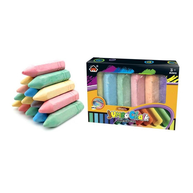 Kreda gruba jumbo kolorowa 6szt A-0889 83610
