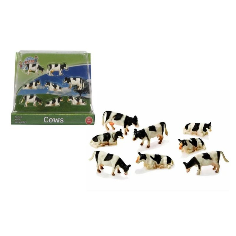 Krowy 1:87 czarno białe 8szt 571878 51348