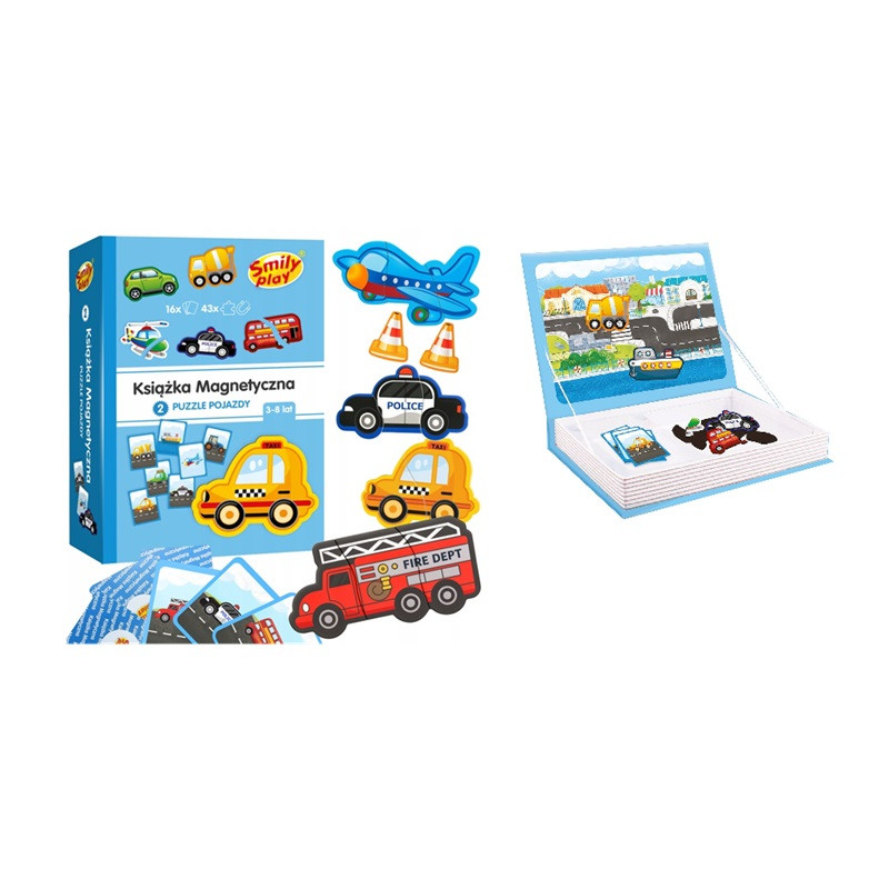 Książka magnetyczna puzzle pojazdy SP85300 53006