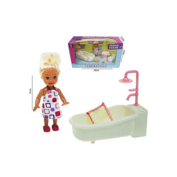 Lalka 11cm łazienka HLR33 44157