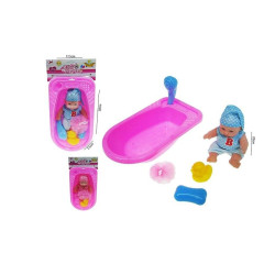 Lalka 20cm z wanną 32cm HLH112 46021