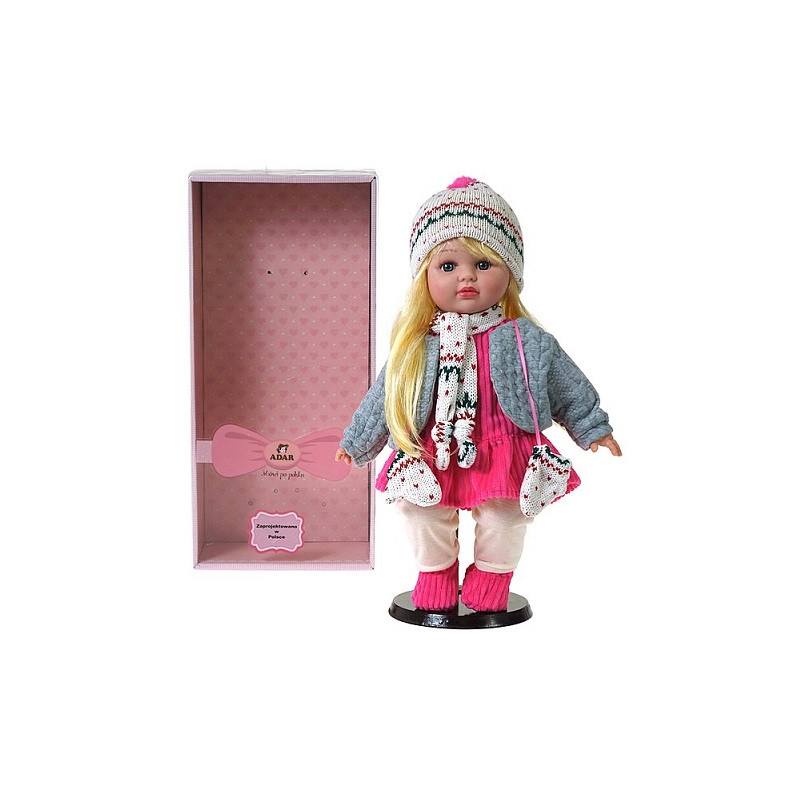 Lalka 40cm dziewczynka zima dźw box 26303