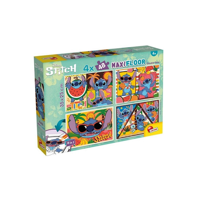 Lisciani Disney puzzle MaxiFloor 4x48 Stitch 10974