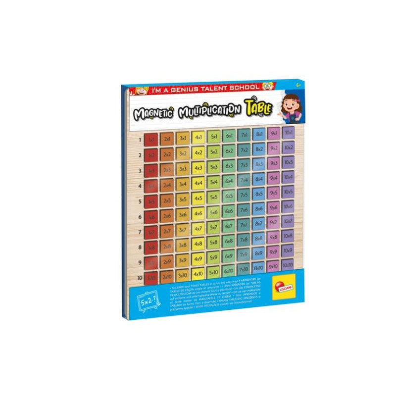 Lisciani I_m a genius drewn.magnet.tabl.mnoż.08145